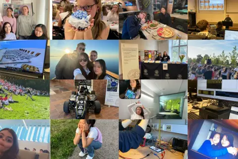 Collage med studentliv vid Lunds universitet, inklusive en utvidgad juridisk introduktionskurs, föreläsningar, sociala aktiviteter och tekniska projekt.