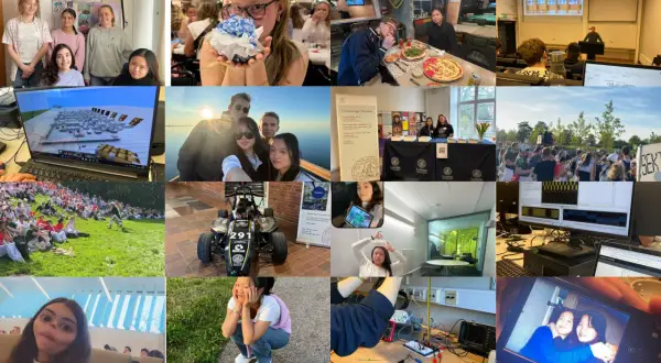Collage med studentliv vid Lunds universitet, inklusive en utvidgad juridisk introduktionskurs, föreläsningar, sociala aktiviteter och tekniska projekt.