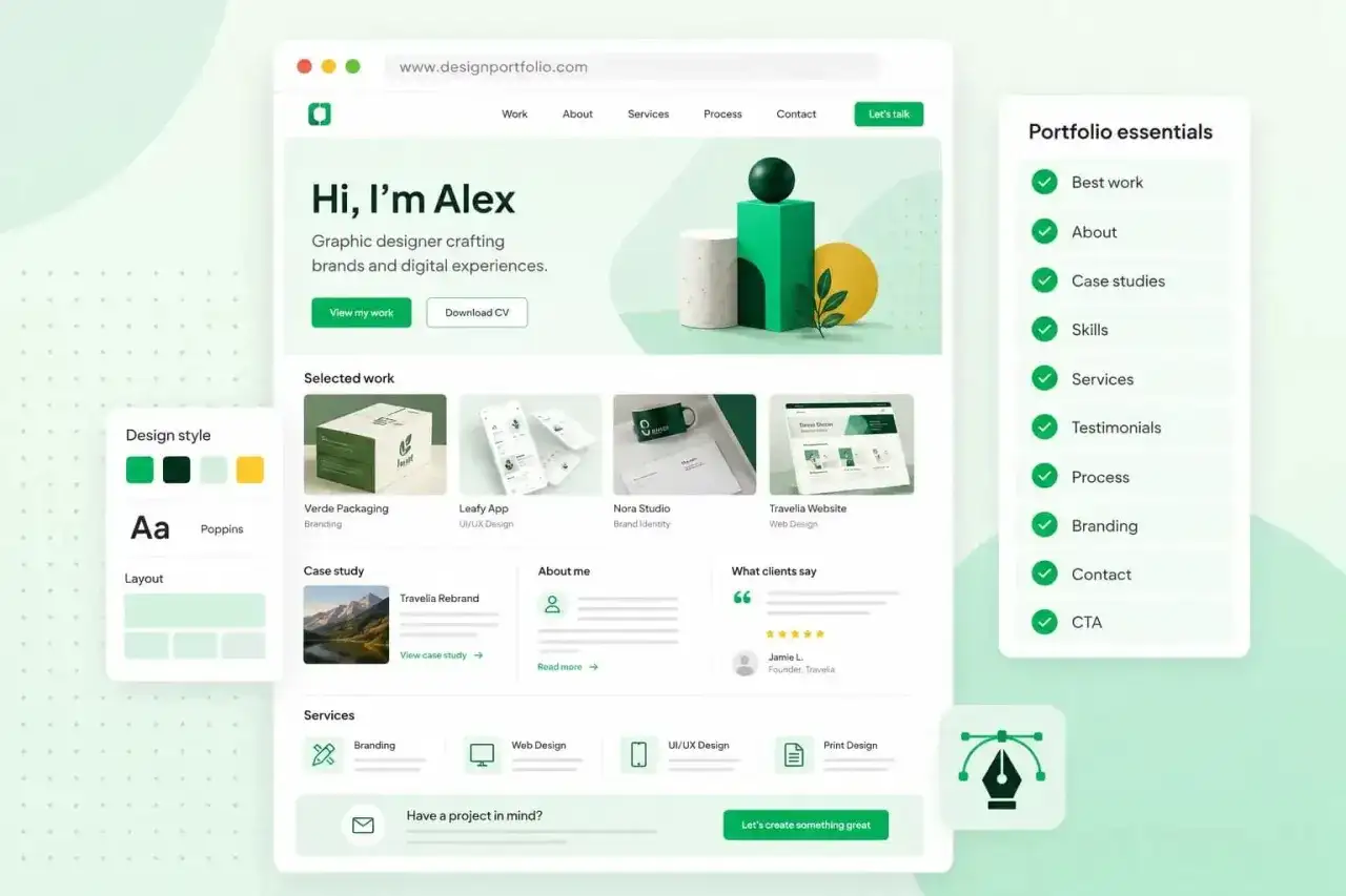 Grafisk design som utbildning - så bygger du en stark portfolio