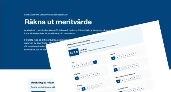 Meritvärde till gymnasiet - så räknar du rätt